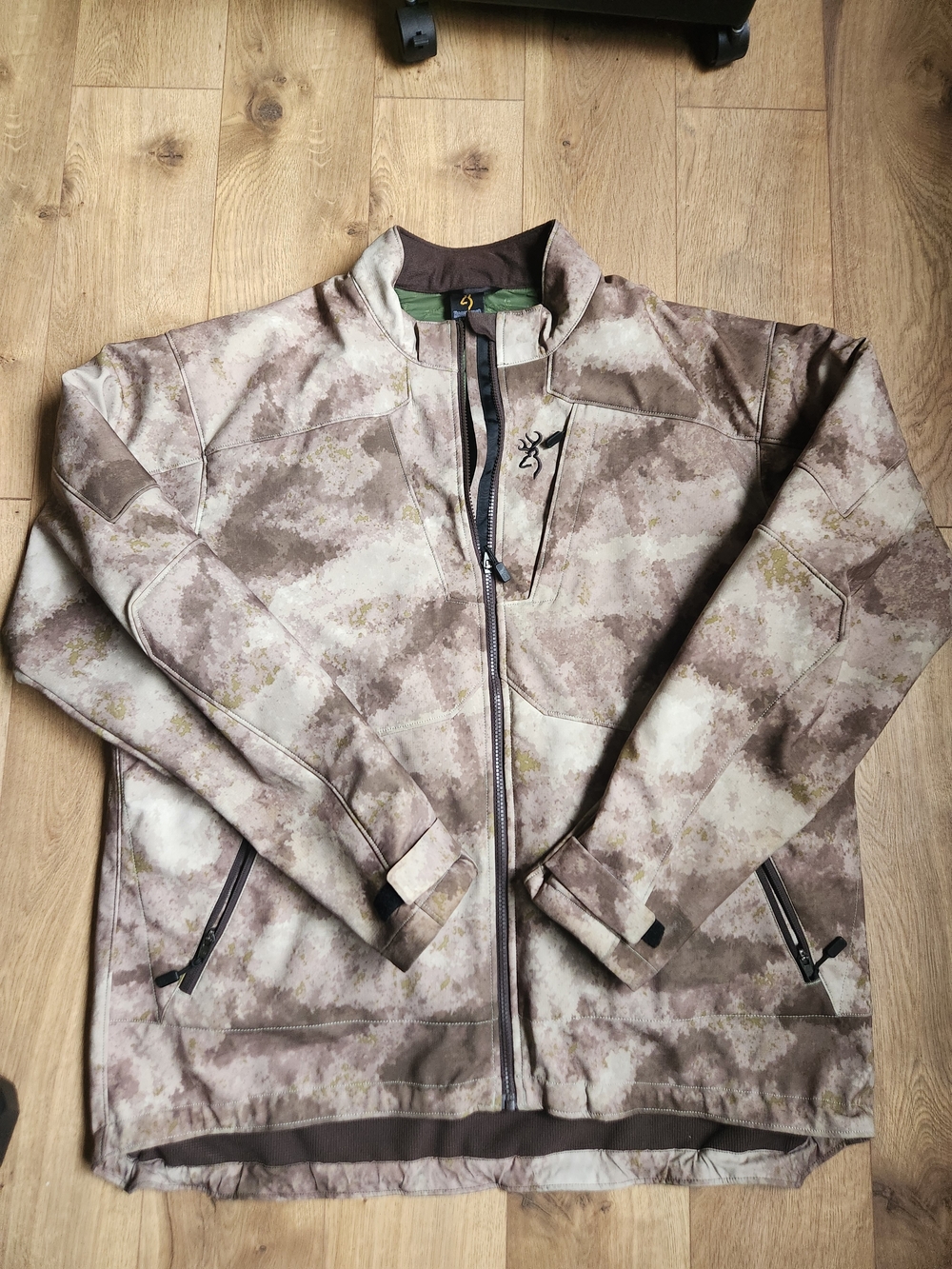 Browning Hells Canyon Speed Tan Camo Softshell Insulated Rain Jacket 3XL